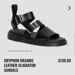 Doc Marten Gryphon Brando Leather Gladiator Sandals